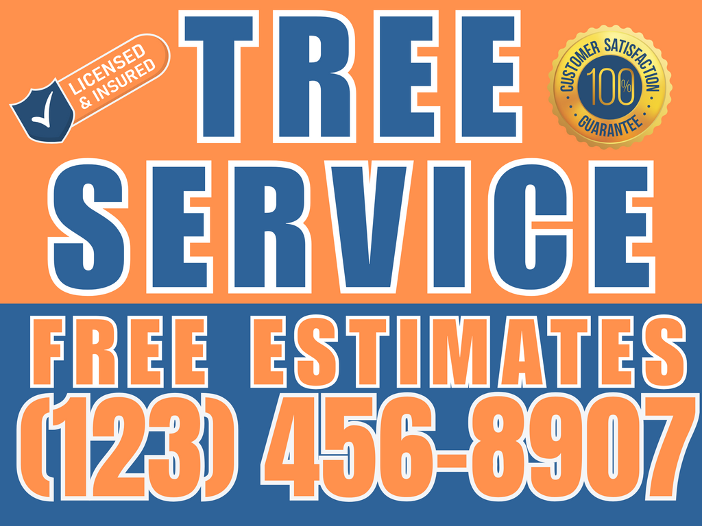 Tree Service Yard Sign Design