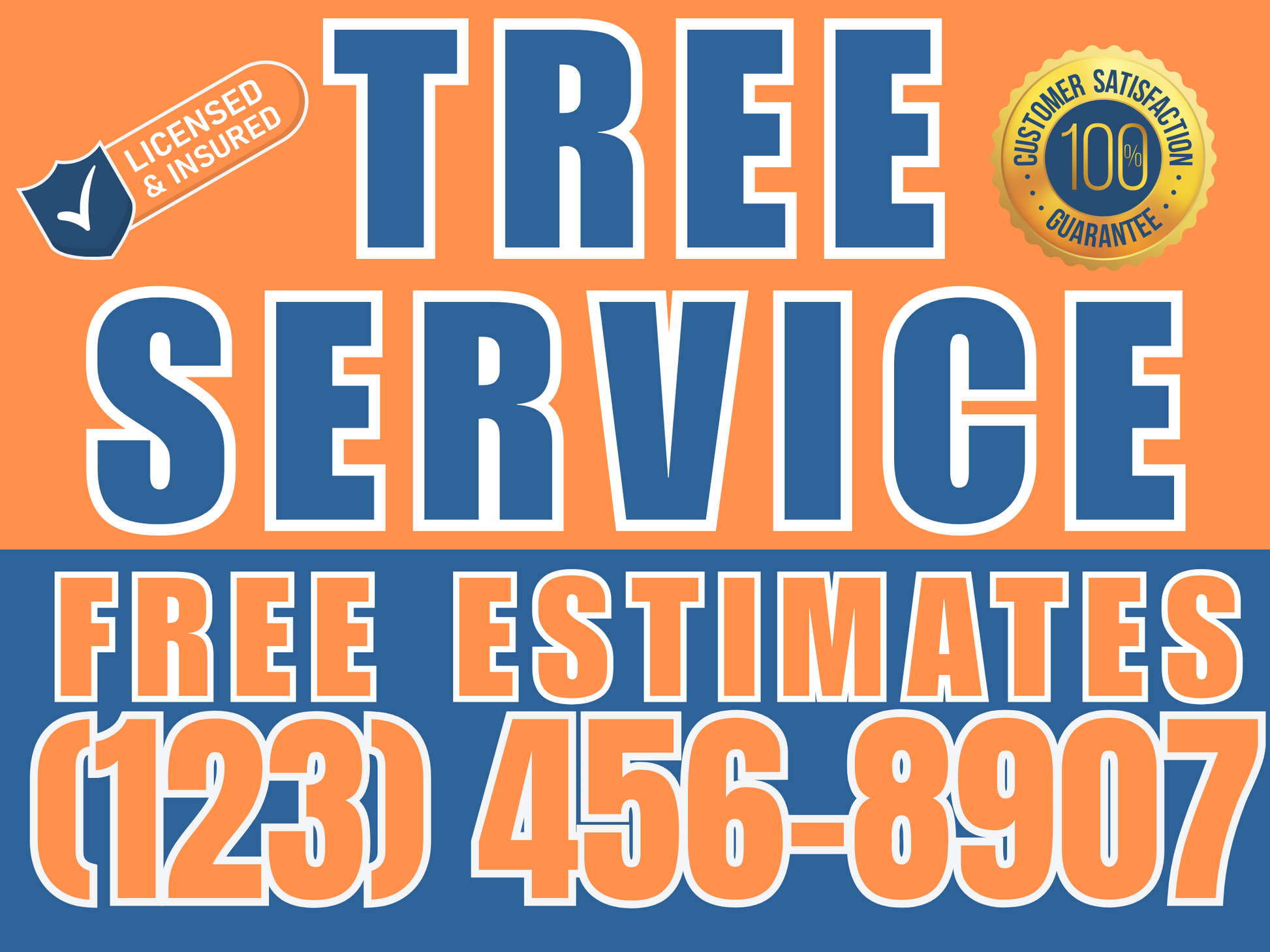 Tree Service Yard Sign Design