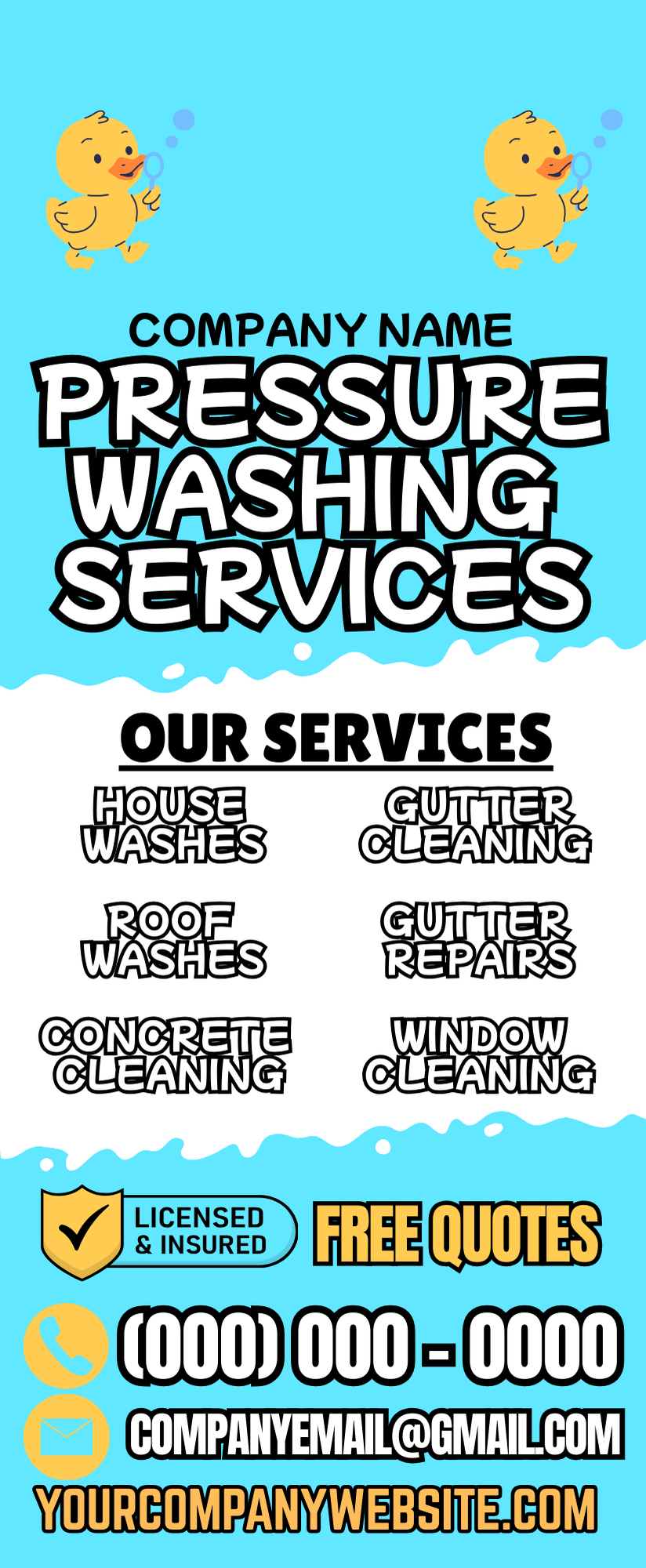 Editable Marketing Pack (Pressure washers and Gutter cleaners)