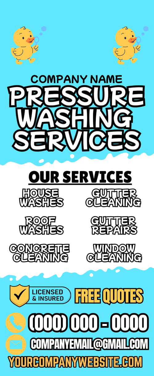 Editable Marketing Pack (Pressure washers and Gutter cleaners)