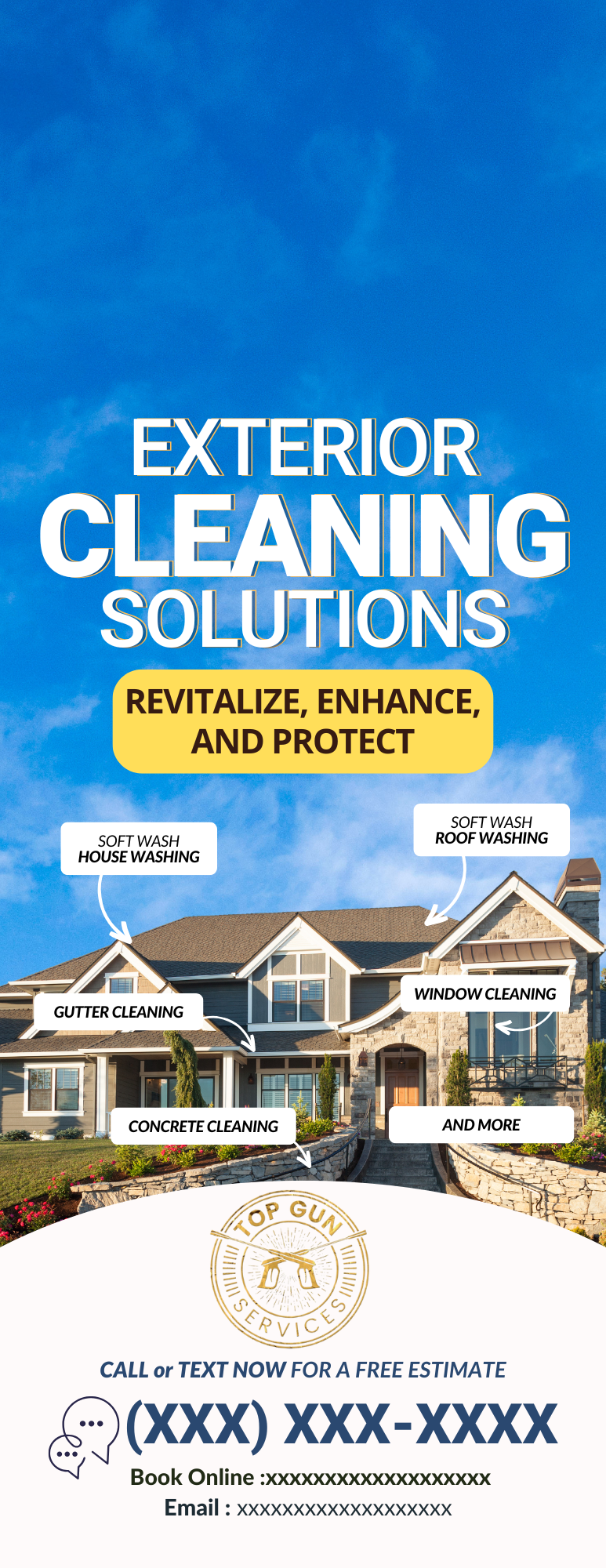 Pressure Washing Door Hanger / Flyer Design