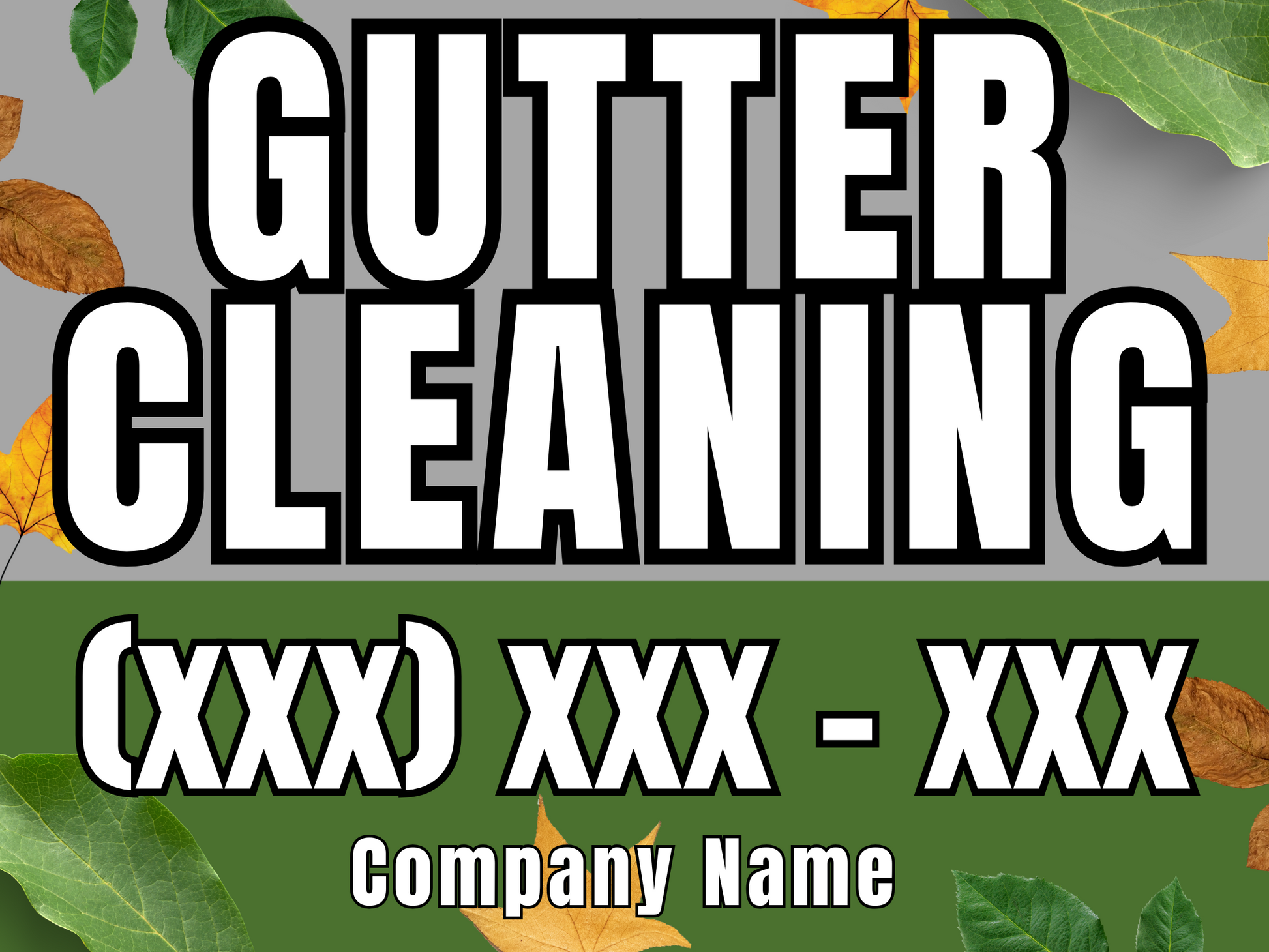 Gutter Cleaning Yard Sign