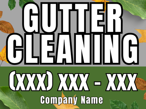 Gutter Cleaning Yard Sign