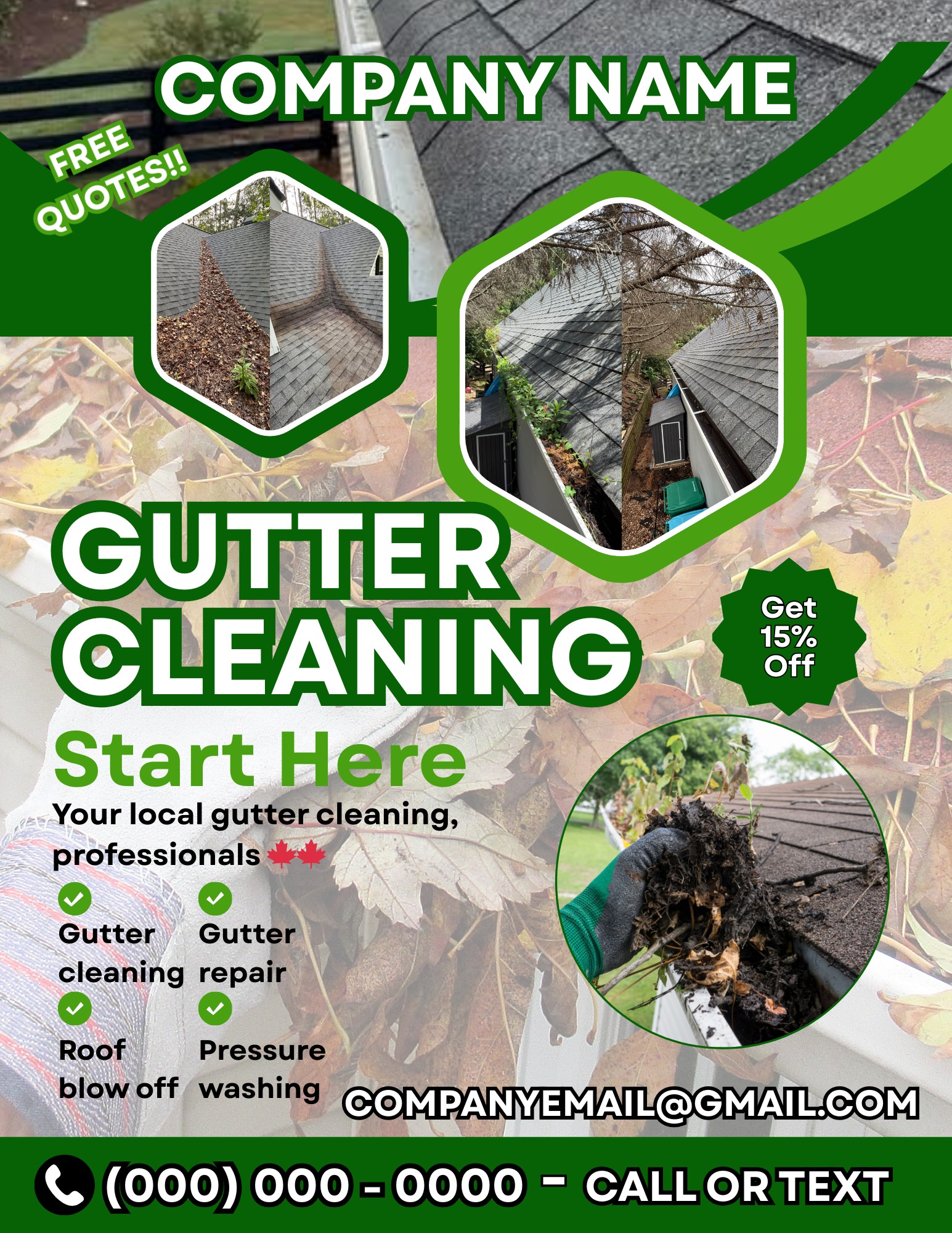 Editable Marketing Pack (Pressure washers and Gutter cleaners)