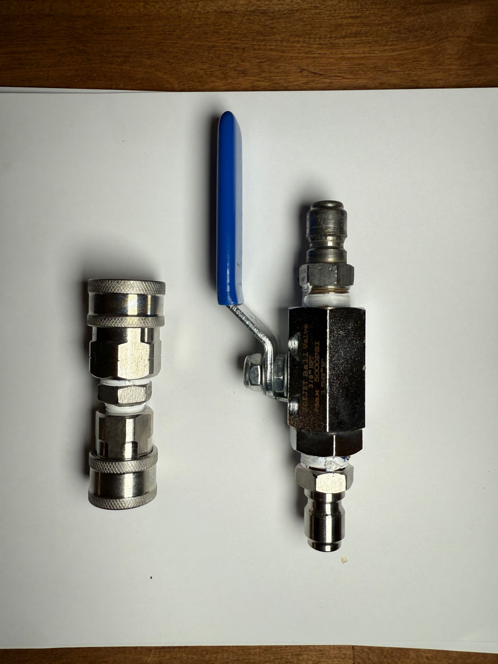 Hose to Tip Adaptor (Plus Ball Valve)