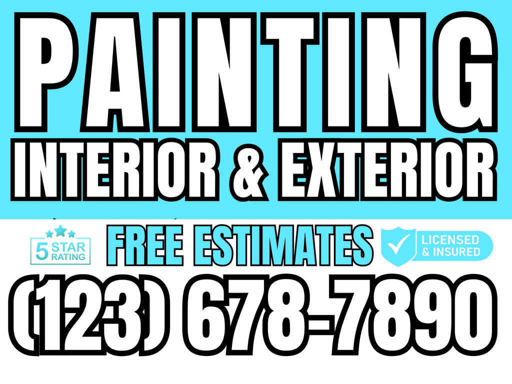Painting Yard Sign Design