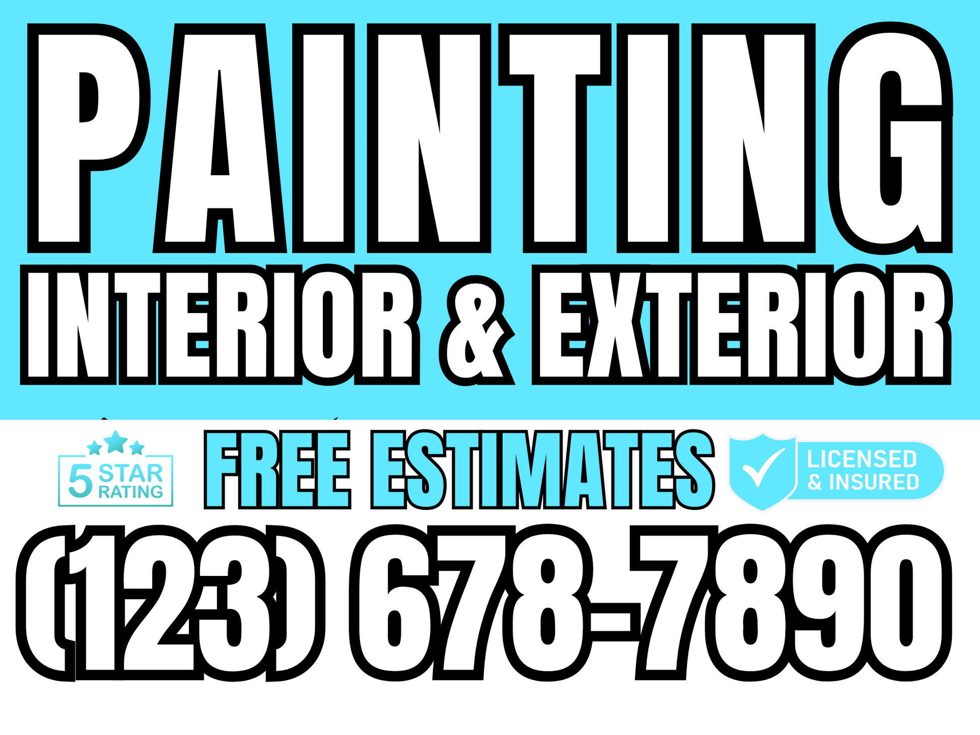Painting Yard Sign Design